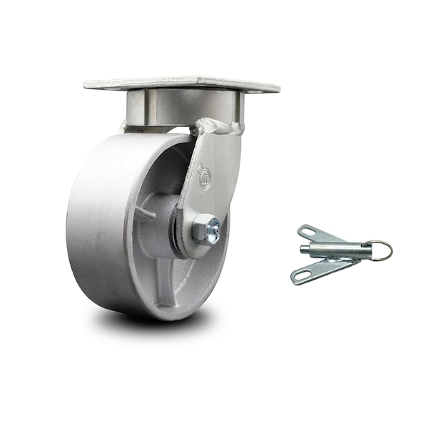 5 Inch Kingpinless Semi Steel Poly Wheel Swivel Caster with Swivel Lock SCC